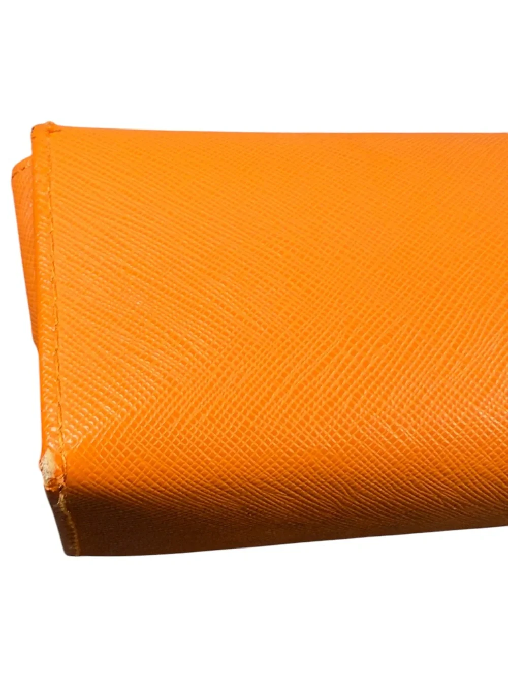 Tory Burch Orange Saffiano Leather Sunglasses Eyeglass Case